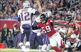  ?? BOB ANDRES / AJC ?? Falcons linebacker De’Vondre Campbell is versatile enough where he can cover tight ends in pass coverage, rush the passer or blitz from either side.