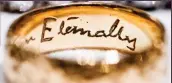  ??  ?? Treasured: Vivien’s eternity ring