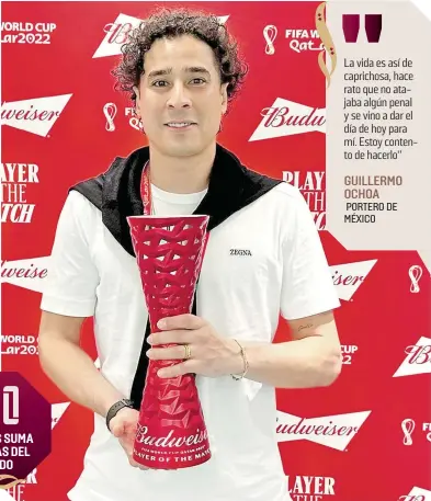  ?? ?? Memo recibió el trofeo al Jugador Más Valioso del partido.