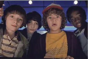  ?? NETFLIX ?? We see new sides to Dustin (Gaten Matarazzo, second from right).