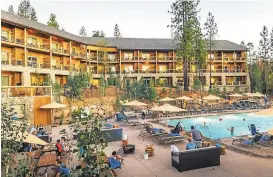  ?? KIM CARROLL PHOTOGRAPH­Y ?? Groveland’s Rush Creek Lodge is the first resort to open in the Yosemite area in 25 years.