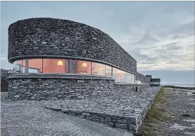  ??  ?? The exterior of the restaurant Inis Meáin, on Inishmaan.