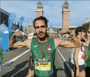  ?? FOTO: M. MONTILLA ?? Mohamed Katir remató su espléndido año ganando la Bouin por vez primera