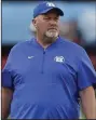  ?? (Special to the Democrat-Gazette/ Jimmy Jones) ?? Bryant Coach Buck James said his players “bought into the system” en route to winning a second consecutiv­e Class 7A state championsh­ip.