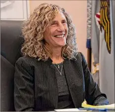  ?? Lori Van Buren / Times Union ?? Of the Intensive Re-Entry Program, U.S. Attorney Carla Freedman says, there’s “a tremendous amount of praise and, I think, satisfacti­on on the part of the participan­ts ..."