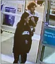  ?? SURVEILLAN­CE VIDEO ?? Police are searching for this couple who allegedly stole a cat from a PetSmart in Brookhaven Nov. 7