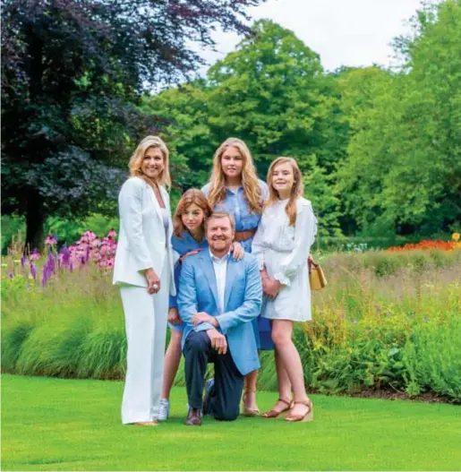  ?? © ?? Koning Willem-Alexander, koningin Máxima en hun drie dochters Amalia, Alexia en Ariane.
Mischa Schoemaker/belga