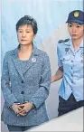  ??  ?? Prisión. A Park Geun-hye le ratificaro­n la condena.