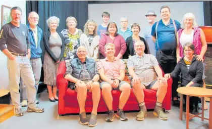  ?? ?? The cast and crew of Te Puke Repertory Society’s production of The Vicar of Dibley.