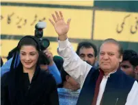  ??  ?? Former prime minister nawaz Sharif has been awarded 10-year imprisonme­nt while his daughter maryam nawaz has been given seven-year jail. —