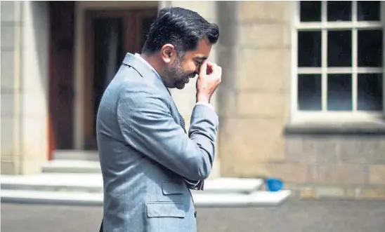 ?? ?? BOTTLED UP: Humza Yousaf says this bitter glass warfare is Westminste­r trying to undermine devolution.