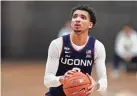  ?? MATT SLOCUM/AP ?? UConn shooting guard James Bouknight averaged 18.7 points and 5.7 rebounds per game last season.