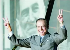  ?? REUTERS ?? Carlos Menem fue presidente en dos mandatos consecutiv­os, de 1989 a 1999