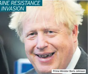  ?? ?? Prime Minister Boris Johnson