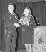  ??  ?? Whitney Walker with Prairie Grove FFA Chapter was the state winning Creed speaker at the annual FFA state convention in Hot Springs. She will represent Arkansas at the National FFA Convention in October.