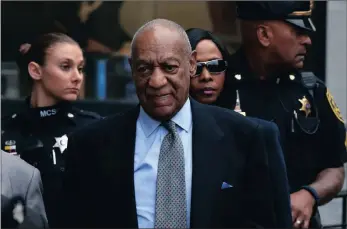  ??  ?? Bill Cosby leaves after a hearing in his sexual assault case at the Montgomery County Courthouse in Norristown in 2016.