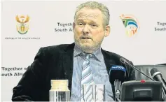  ?? /File picture ?? Family ties: Minister Rob Davies attended the Gupta wedding at Sun City.