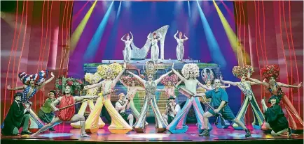  ??  ?? Priscilla Queen of the Desert will feature hundreds of flamboyant wigs and costumes.