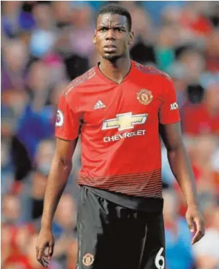  ?? EFE ?? Paul Pogba, en un partido con el Manchester United