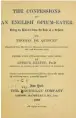  ?? ?? Portada de la edición de 1900 de «Confesione­s...», que apareció originalme­nte por entregas