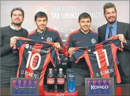  ?? PRENSA SAN LORENZO ?? ACTIVO. Ayer Lammens se mostró con Tinelli en San Lorenzo.