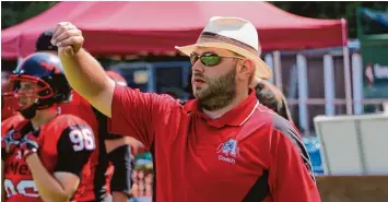  ?? Foto: Norbert Staub ?? Christian Spaar, Trainer der Königsbrun­n Ants, kann beim Heimspiel am Sonntag wieder auf zahlreiche Akteure zurückgrei­fen, die verletzt waren.