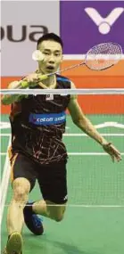  ?? ?? Lee Chong Wei in action at the 2018 Malaysia Open. He was the last Malaysian to win the event in front of home fans.