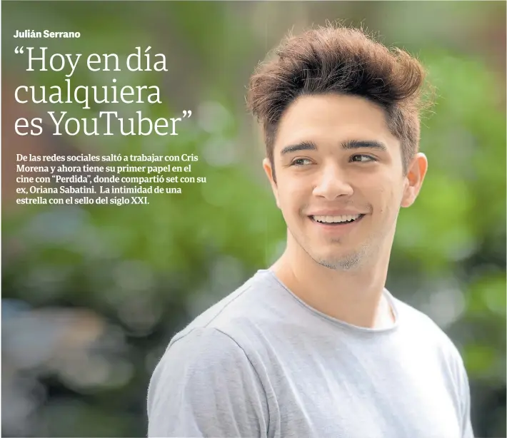  ??  ?? Disfrutand­o el momento. Julián no reniega del éxito y resume su momento de forma contundent­e: “El día que reniegue de la fama me dedicaré a otra cosa”.