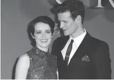  ?? GRANT POLLARD/THE ASSOCIATED PRESS ?? Claire Foy, left, who portrayed a young Queen Elizabeth, was paid less than co-star Matt Smith who portrayed a young Prince Philip on the Netflix hit The Crown. “Going forward, no one gets paid more than the Queen,” producer Suzanne Mackie says.