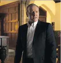  ?? NETFLIX ?? Kevin Spacey in House of Cards, Netflix’s first original show.