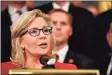  ?? Mandel Ngan / AFP via Getty Images ?? Rep. Liz Cheney, R-Wyo., announced Tuesday that she planned to vote to impeach President Donald Trump after the ransacking of the U.S. Capitol by his supporters.