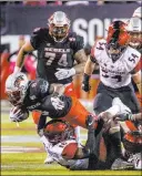  ?? Las Vegas Review-journal @Left_eye_images ?? L.E. Baskow
After almost beating San Diego State last season, UNLV running back Charles Williams is confident about Saturday.