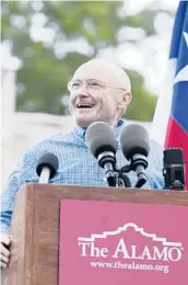  ?? JULYSA SOSA/THE SAN ANTONIO EXPRESS-NEWS 2014 ?? Phil Collins donated his collection of artifacts to the state of Texas.