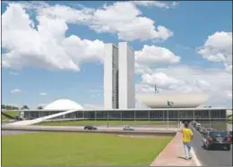  ??  ?? Edificio del Congreso Nacional de Brasil, en Brasilia