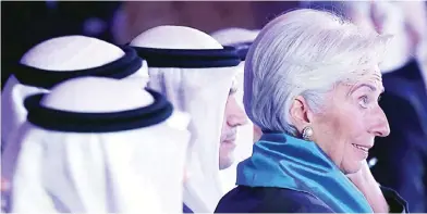  ??  ?? KUWAIT: The head of the Internatio­nal Monetary Fund, Christine Lagarde (right), attends the internatio­nal conference on Islamic finance, in Kuwait City yesterday. —Photo by Yasser Al-Zayyat
