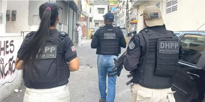  ?? TONY SILVA/POLÍCIA CIVIL ?? Operação policial de ontem mirou membros de facção criminosa acusados de homicídios