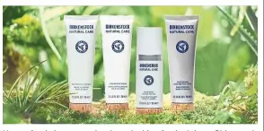  ?? — Birkenstoc­k ?? Known for their contoured corks and rubber footbed shoes, Birkenstoc­k is now delving into cosmetics.