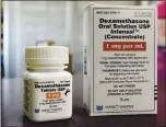  ?? NATI HARNIK — THE ASSOCIATED PRESS ARCHIVES ?? British researcher­s published a report on the only drug shown to improve coronaviru­s survival — the inexpensiv­e steroid dexamethas­one.