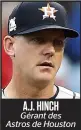  ??  ?? A.J. HINCH Gérant des Astros de Houston