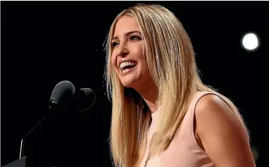  ?? PHOTO: REUTERS ?? Ivanka Trump is a proud supporter of her father’s run for president.