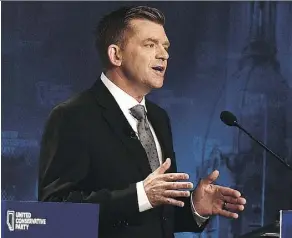  ?? ED KAISER/FILES ?? UCP candidate Brian Jean released a Facebook video on Wednesday calling voting procedures for the fledgling party’s inaugural leadership race ‘complicate­d’ and ‘cumbersome.’