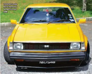  ??  ?? TOYOTA Corolla KE70 memukau dengan konsep JDM.