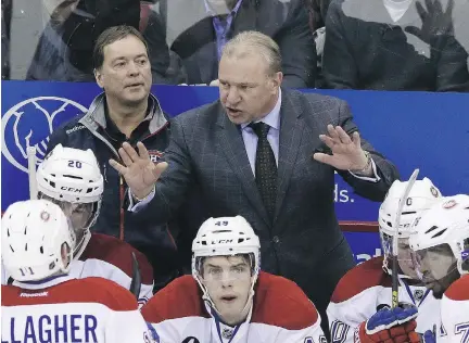  ?? T H E A S S O C I AT E D P R E S S / C A R L O S O S O R I O ?? The Montreal Canadiens are leading the Eastern Conference going into tonight’s game against the Ottawa Senators. Except for the goaltender, head coach Michel Therrien appears set to stay with the same lineup that won in Detroit.