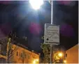  ?? Foto: Kirstges ?? Die Straßenbel­euchtung in Burgau wird auf weißes Licht umgestellt.