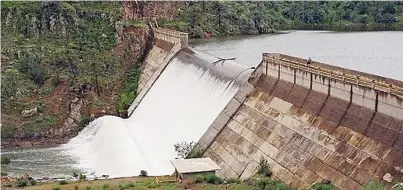  ??  ?? PRESA JUNTA de los Arroyos en Ignacio Zaragoza donde se aprovecha al máximo el agua de los ríos para el riego de los campos agrícolas