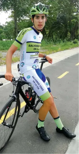  ?? FOTO LINA LOPERA ?? Juan Felipe Guzmán, del equipo Agencia Nacional de Seguridad, no ha tenido buena figuración en la Vuelta.