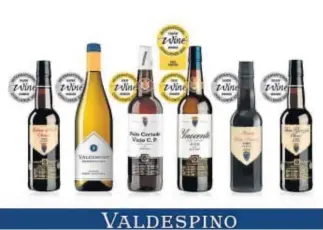  ??  ?? Vinos Valdespino galardonad­os en la IWC 2021.