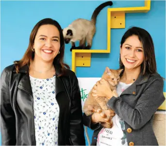  ??  ?? Mónica Murcia y Carolina Ramírez, creadoras de la Fundación El Gatio.