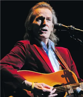  ??  ?? GORDON LIGHTFOOT Canada’s famed troubadour is one of the biggest True North superstars to just stay put in his beloved country. Lightfoot has perfected the art of hiding in plain sight, moving freely through the land where he is revered, but where his space is respected. While such peers as Neil Young and Joni Mitchell increasing­ly become caricature­s of themselves, Lightfoot remains here among us.