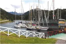  ??  ?? The yacht club (Club de Yates Micalvi) in Puerto Williams, Isla Navarino, Chile